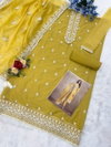 Averie By Vipul  Heavy Orgenza Silk With Embroidery Work Dress Material Wholesale Online